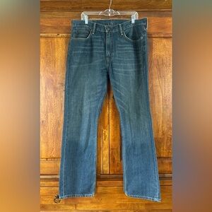 LEVIS Classic Straight-Leg Men's Jeans in Dark Blue Denim
